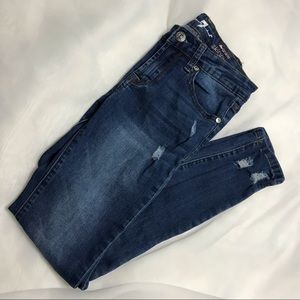 7 For All Mankind Ankle Skinny Girls Jeans Size 12